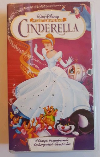 Vhs cinderella walt disney - "cinderella",