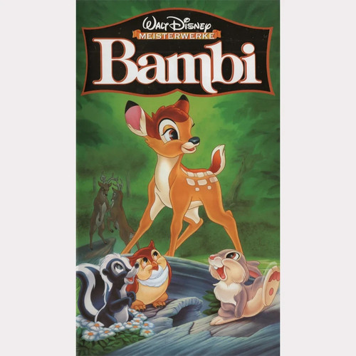 Bambi walt disney vhs - bambi,